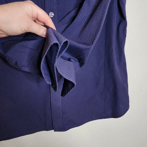 Ted Baker Endurance blue long sleeve button down shirt. 15.5. - Picture 9 of 14